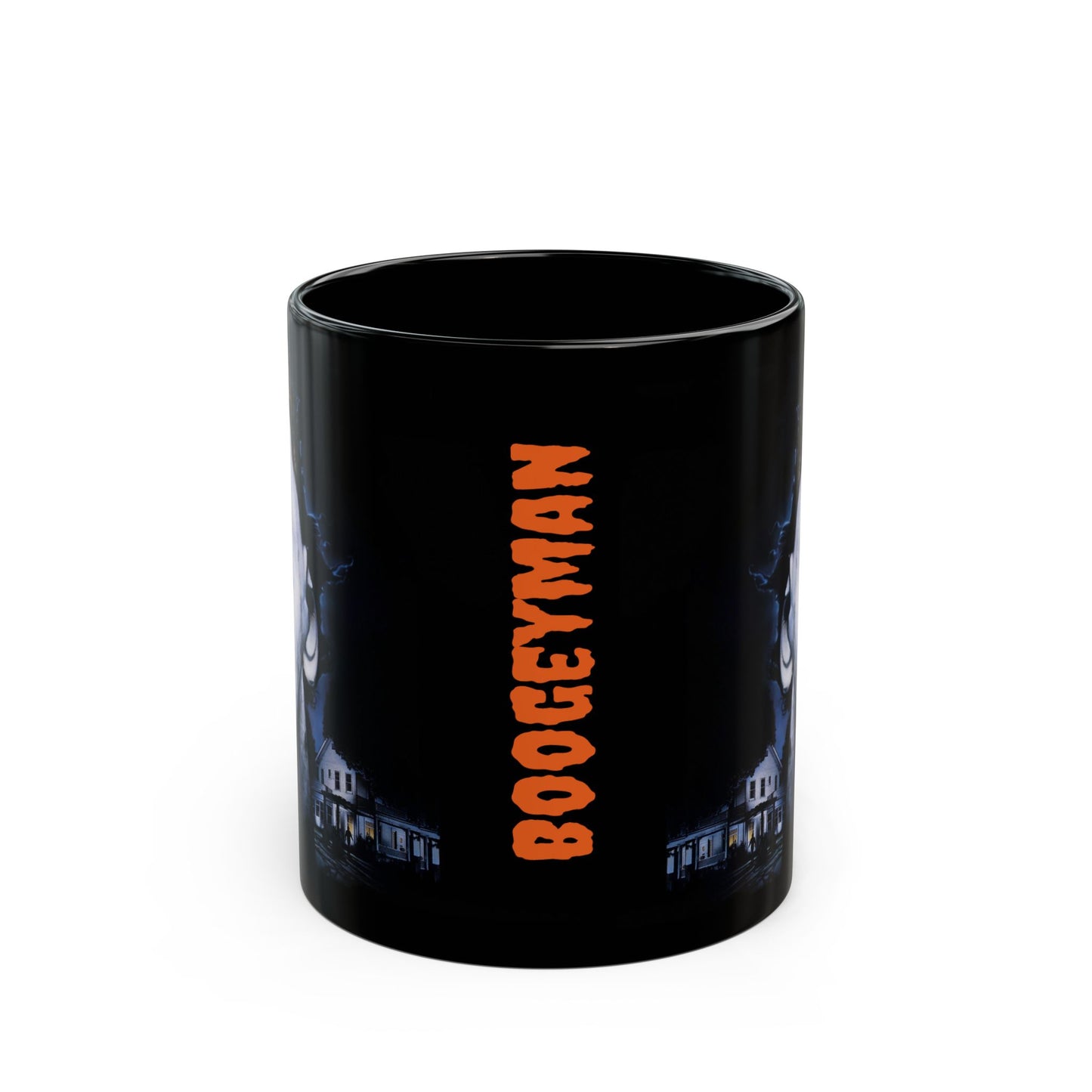 Halloween Boogeyman Black Mug